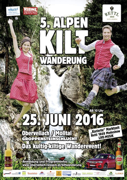 5 Alpenkilt Wanderung Plakat 2016