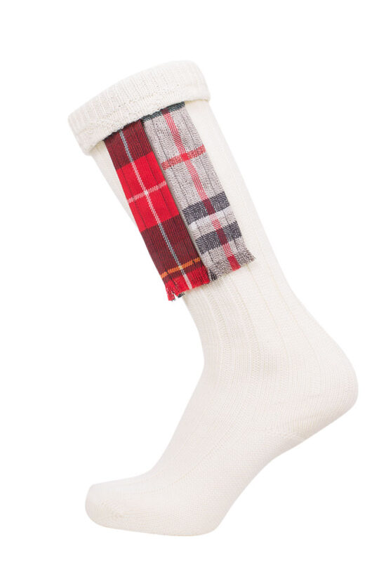 Kiltstutzen Creme Gaters Patch