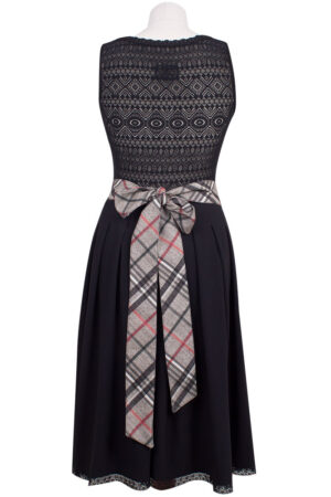 Damen Dirndl Wash & Wear Ripp schwarz