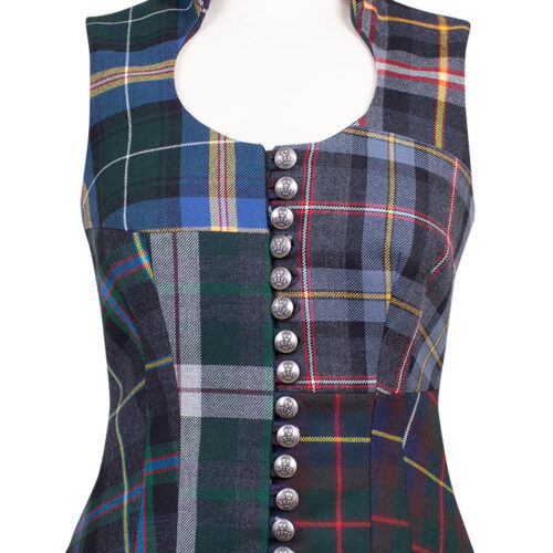 Damen Patch Karo Gilet josefa
