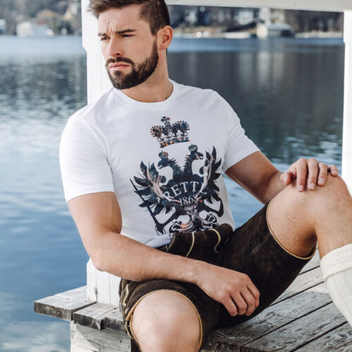 Rettl Art-Shirt "Royal Stag" herren