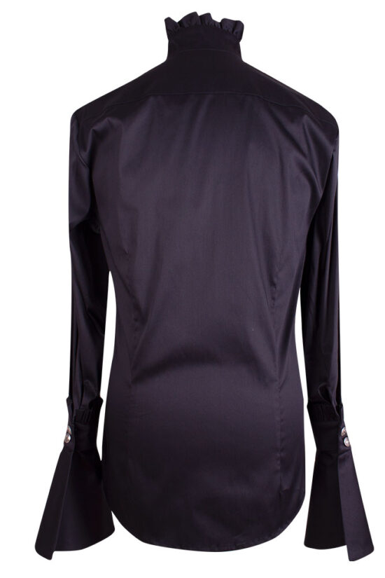 Hemd Braveheart BW Stretch Rettl schwarz hinten