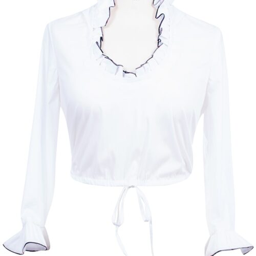 Rettl Damen Dirndl Bluse weiss stretch vorne