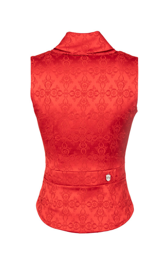 Damen-Gilet-Josefa-Elise-Evening-Triscele-rot-hinten