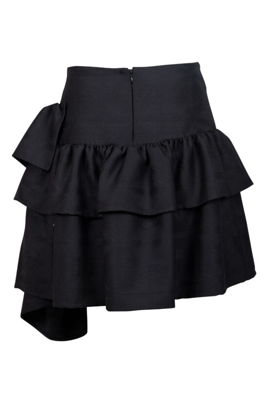 Damen-Rock-Dolores-Wolle-Anniversary-schwarz-hinten