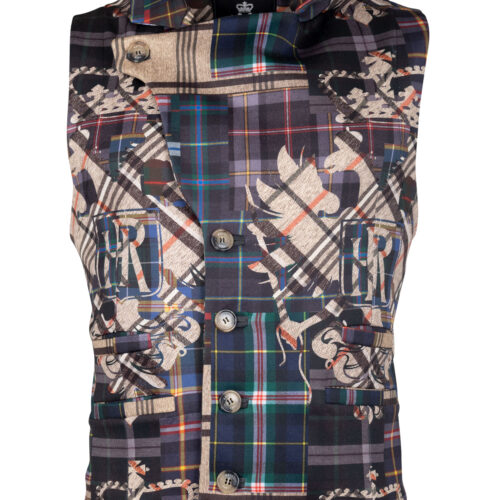Herren-Gilet-Ian-Adlerpatch-Fancy-vorne-offen