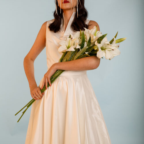 Damen Dirndl Jacky seide cremeG19A3172