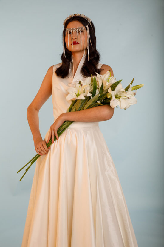 Damen Dirndl Jacky seide cremeG19A3172