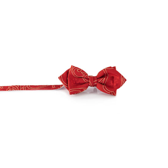 Herren-Propella-Spitz-Seide-Ranke-rot
