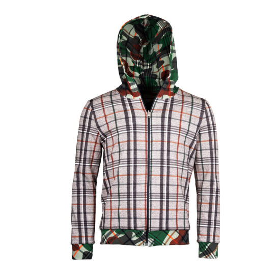 Herren-Wende-Hoodie-Karoflage-Housecheck-innen