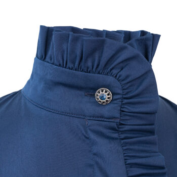 Damen-Bluse-Bravegirl-Langarm-Baumwollstretch-blau-Detail