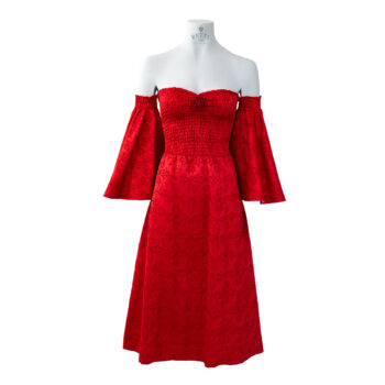 Damen-Kleid-Francy-Triscele-rot-vorne