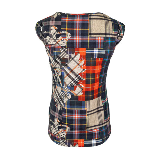 Damen-Shirt-Tiger-ärmellos-Adlerpatch-hinten