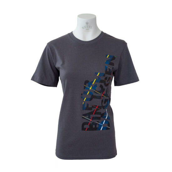 Damen-Art-Shirt-Unisex-Dafür-Dagegen-grau