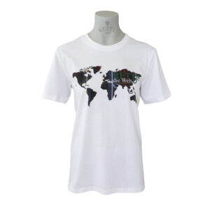 Damen-Art-Shirt-Unisex-Rettl-World-weiß