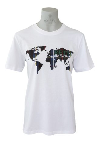 Damen-Art-Shirt-Unisex-Rettl-World-weiß