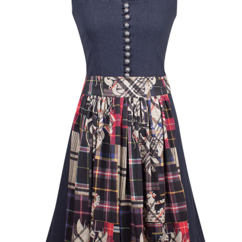 Dirndl Elise Darkdenim Schürze Adlerpatch