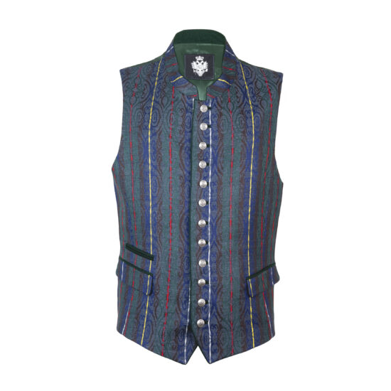 Herren-Gilet-Alpenstreif-Kontrast-grün-vorne