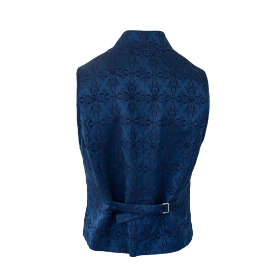 Herren-Gilet-Kaiser-Franz-Josef-Triscele-blau-hinten