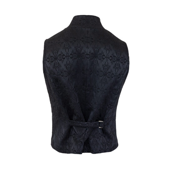 Herren-Gilet-Kaiser-Franz-Josef-Triscele-schwarz-vorne-hinten