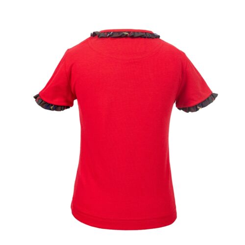 Kinder-Shirt-Ruby-rot-Kärnten-Karo-hinten