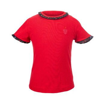 Kinder-Shirt-Ruby-rot-Kärnten-Karo-vorne