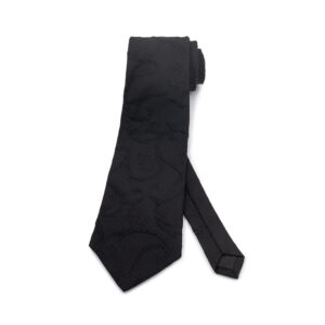 Krawatte-Rankenseide-schwarz
