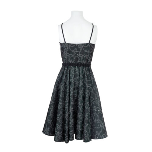 Damen-Kleid-Senna-Rankenseide-grün-hinten