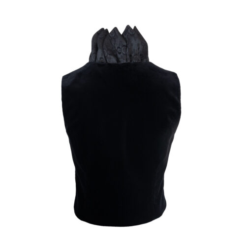 Damen-Gilet-Aster-schwarz-hinten