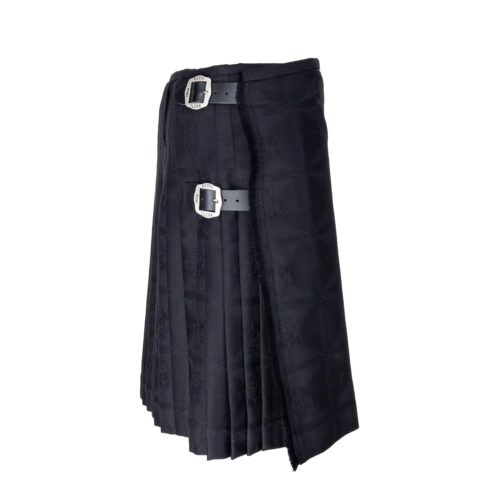Herren-Kilt-Anniversary-Wolle-schwarz-seitlich