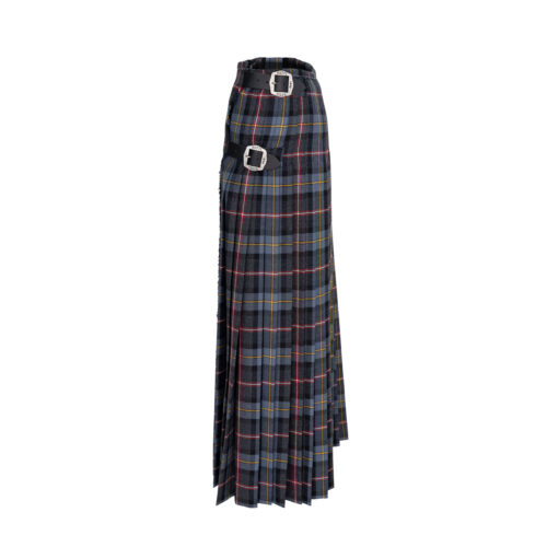 Damen-Kilt-Maria-Hipps-lang-Wolle-Wien-Karo-seitlich