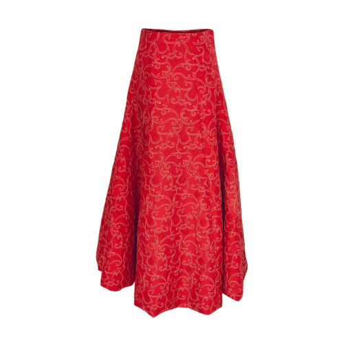 Damen-Rock-Alissa-Rankenseide-rot-hinten-1