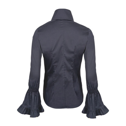 Damen-Bluse-Grazia-BW-Stretch-LA-schwarz-KK-hinten-1