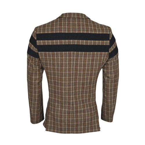 Herren-Sakko-Tomes-Wolle-beige-kariert-Darkdenim-hinten-1