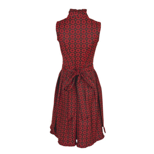 Damen-Dirndl-Castalia-rot-Schürze-rot-hinten-1