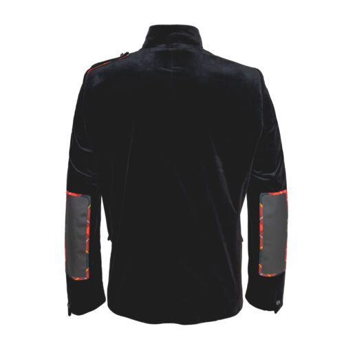 Herren-Sakko-Kerret-19-Samt-schwarz-Tirol-Karo-hinten-790-1