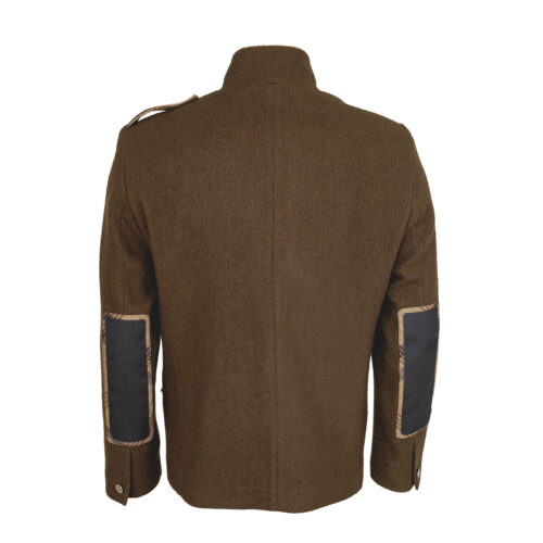 Herren-Sakko-Kerret-20-Wolle-braun-Kelten-Karo-hinten-1