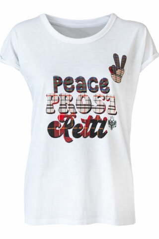 Damen-Art-Shirt-Peace-Prost-Rettl