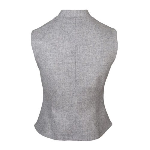 Damen-Gilet-Rosennock-Loden-hellgrau-hinten