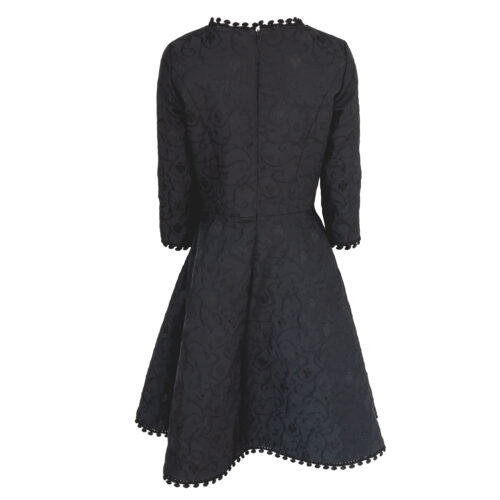 Damen-Kleid-Alison-Rankenseide-schwarz-hinten-1