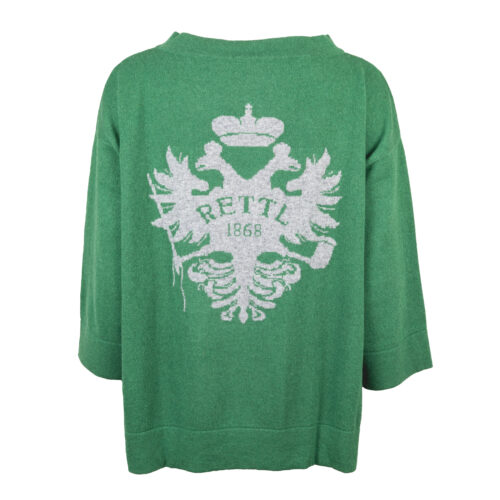 Damen-Pulli-Gloria-Kaschmir-Amit-grün-grau-hinten