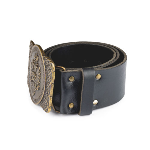 Big-Kilt-Belt-schwarz-Schnalle-Altmessing-235-1