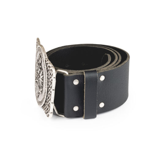 Big-Kilt-Belt-schwarz-Schnalle-Altsilber-235-1