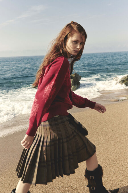 Damen Kaschmir Pullover - Granatspitze