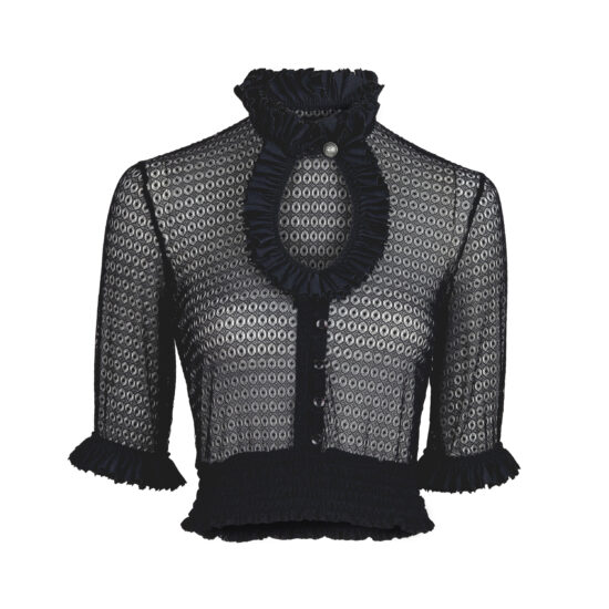 Damen-Dirndl-Shirt-Anastasia-Spitze-schwarz-vorne-1