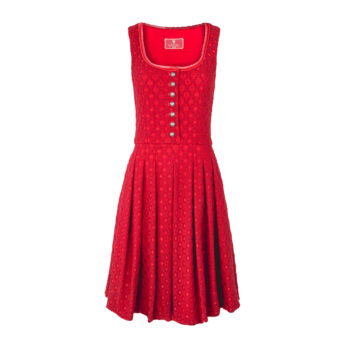 Damen-Dirndl-Wash-&-Wear-Thrilling-Jersey-Spitze-rot-vorne-1