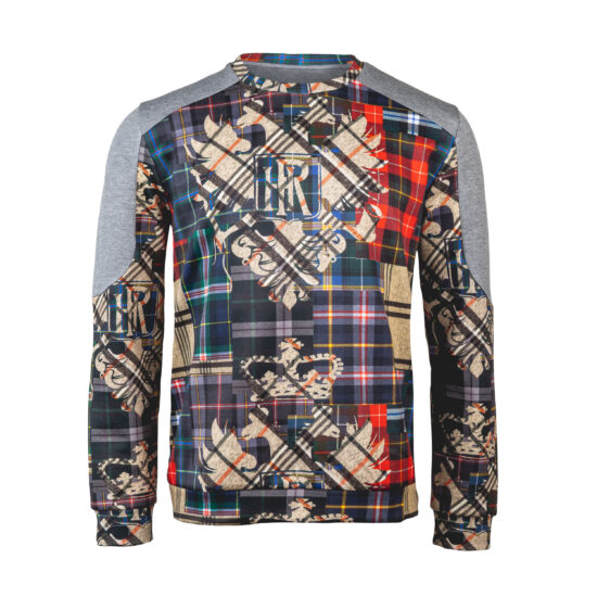 Herren-Sweater-Jasper-Jersey-Fancy-Adlerpatch-Fancy-grau-vorne-1
