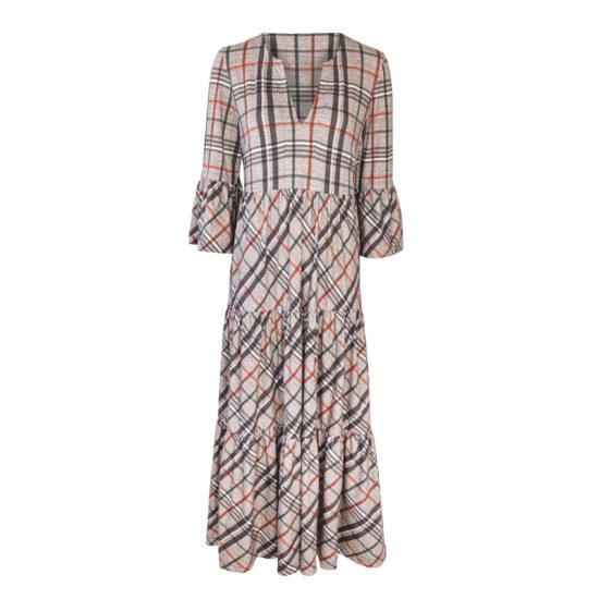 Damen-Kleid-Elva-Jersey-Housecheck-vorne-1