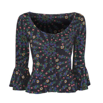 Damen-Shirt-Aphrodite-Flower-grün-vorne-1