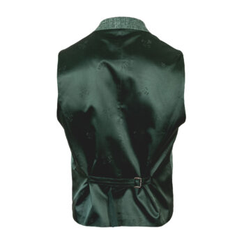 Herren-Gilet-Königstein-Hanf-grün-Mele-Wolle-Steirer-Karo-hinten-1